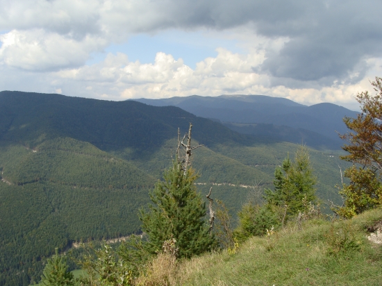 Pohľad zo Znievu smerom na Martinské hole
