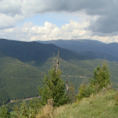 Pohľad zo Znievu smerom na Martinské hole