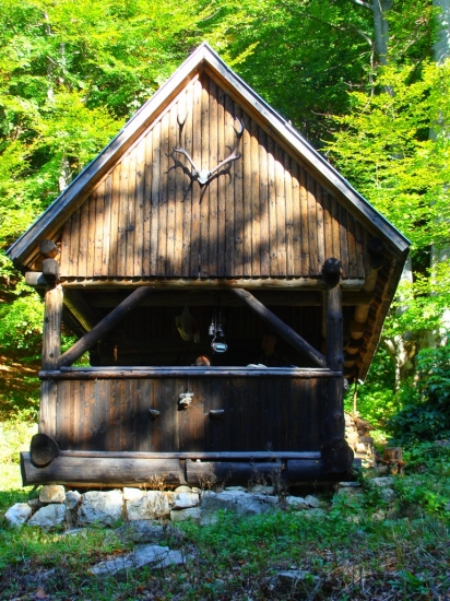 Poľovnícky zrub Struhárov  Belianska dolina Veľká Fatra
