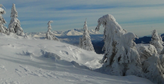 Prechod zamrznutou krajinou
