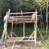 stavba zasobníka na objemove krmivo