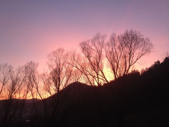 Západ slnka, Fačkov