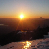 západ slnka z Babiek