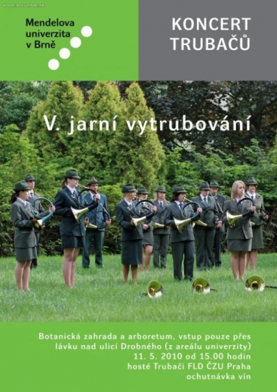 Pozvánka na Jarné vytrubovanie na Mendelu v Brne