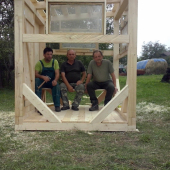 Výstavba posedu Sucháňske Lazy