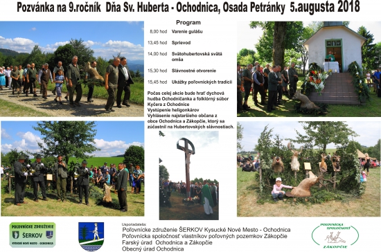9. ročník Dňa Sv. Huberta -  Ochodnica - osada Petránky
