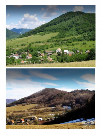 Dedinka medzi kopcami