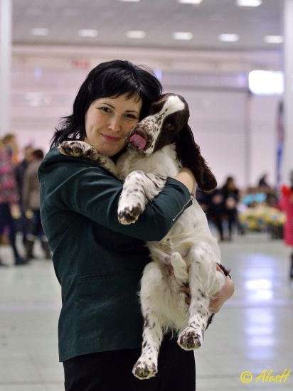 Max prvý krát na výstave a hneď úspešný  :-)