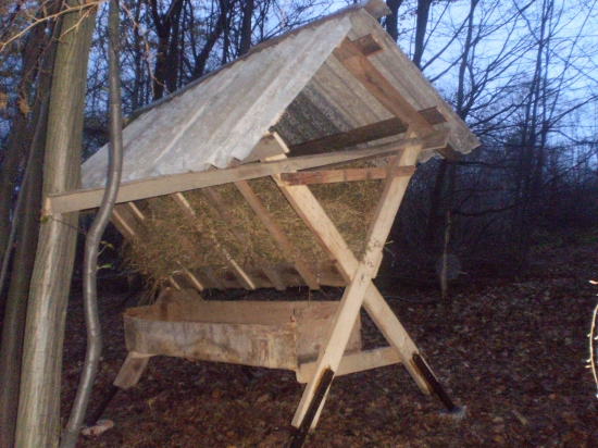 moj prvy krmelec ........už aj naplneny a pripraveny na zimu