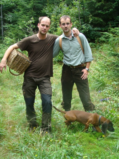 S kamarátom a Amonom na hubách