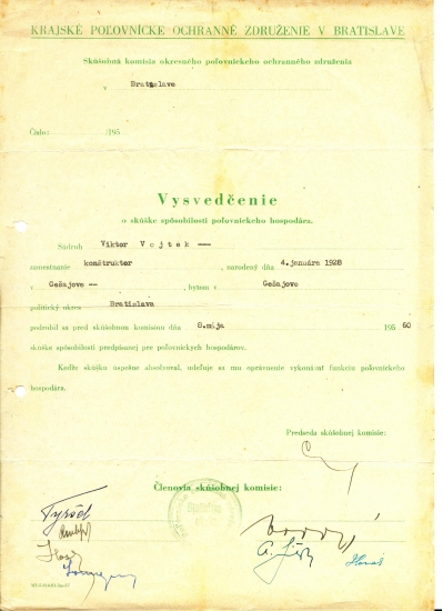 51 ročné vysvedčenie