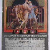 Medzinár.poľovnícka výstava  Wien 1910