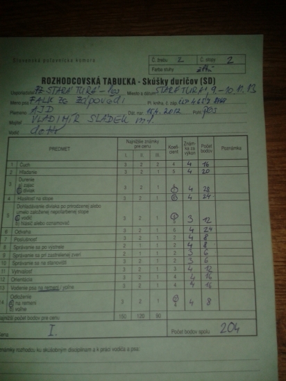 výsledok celoročnej práce