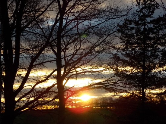 včerejší západ..