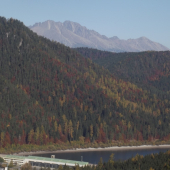 Priehrada Čierny Váh a Vysoké Tatry :)