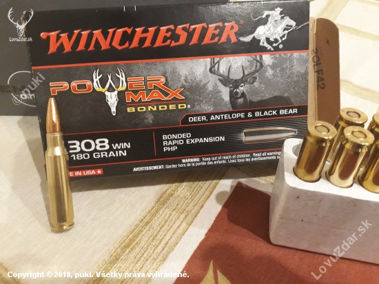 Winchester Power Max Bonded 11.7g -  308 WIN