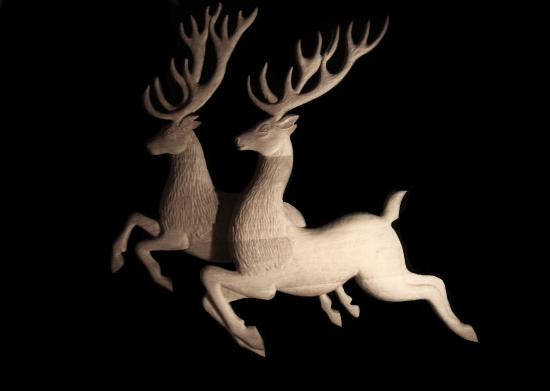 Plastika s dubového dřeva (rozměry 180x168 cm)