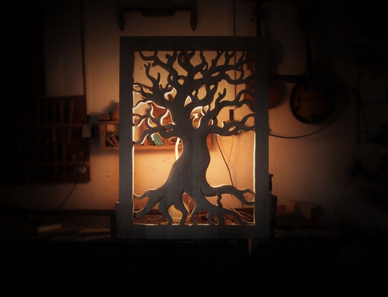 Motiv stromu- rozpracováno (dub)