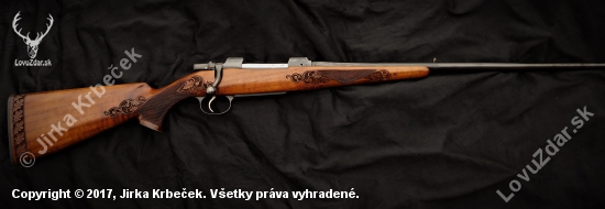 Kulovnice CZ 550 řezba