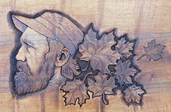 Portrét (dřevořezba)