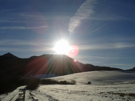 západ slnka nad hrdošom