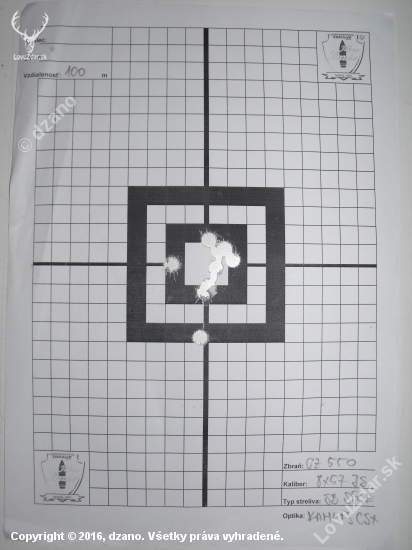 8x57JS / SB SPCE / CZ550 Dark / 100m