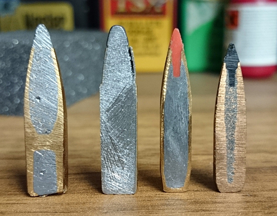 Z ľava.7,62mm Nosler Partition/7mm S&B -SPCE/6mm Hornady A-max/6mm Swift Scirocco 2