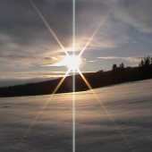 zimné ráno na palesku