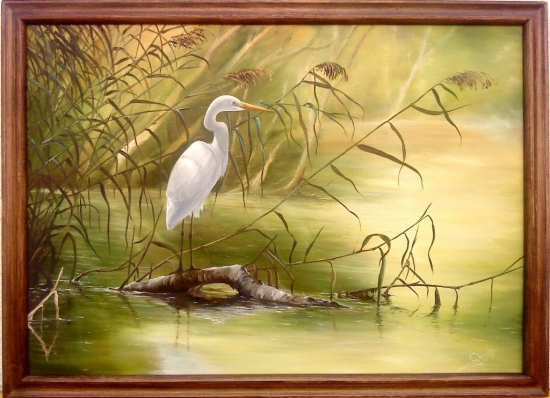 pohoda pri vode -olej 50x70cm