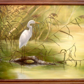 pohoda pri vode -olej 50x70cm