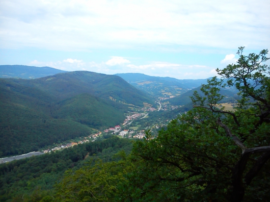 Výhľad z Malej skaly na Kremnické Vrchy