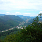 Výhľad z Malej skaly na Kremnické Vrchy