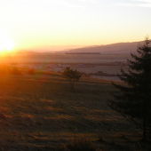 ranné zore nad dedinkou