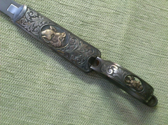 gravírovaná schránka a lučik z gulovnice 550 Cz