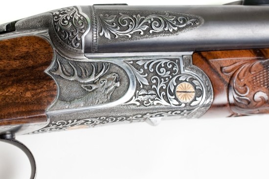 vygravírovana baskula s motivom jelena +ornament,....