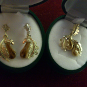 zlaté naušnice a príves s grandlami ........