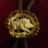 polovnícka kravata (Bolo) diviak