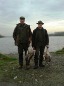 Výmenný lov dnes ráno na husy v Hodoníne.