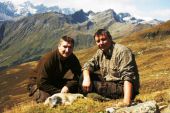 Lov svišťa v rakúskych Alpách, spoločný lovecký výlet členov klubu výměnných lovú