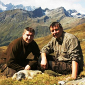 Lov svišťa v rakúskych Alpách, spoločný lovecký výlet členov klubu výměnných lovú