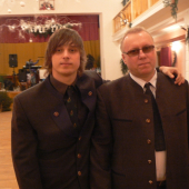 na mysliveckym plese  ja s otcem 2011