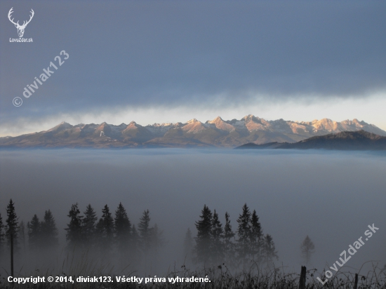 Tatry v hmle.