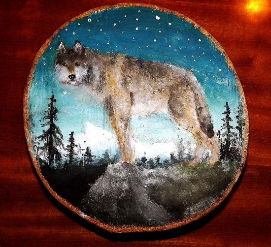 Vlk .... ešte  nedokončenom stave