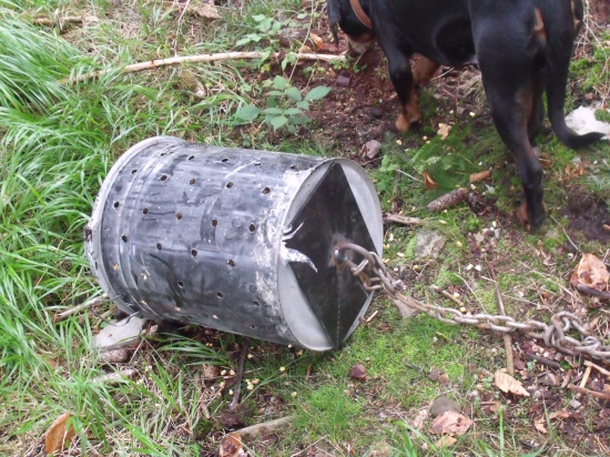 Kŕmny valec pre diviaky - nový súdok