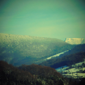 Zimní pohľad na Kľak...