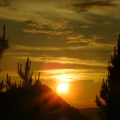 Západ nad údolím ...