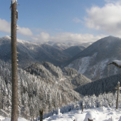 pohľad na Perušín z pod fatranského hrebeňa...