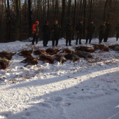 Priprava vyradu na spolocnej polovacke