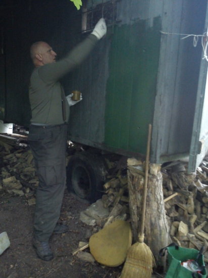 rekonštrukcia kolegovej maringotky ...