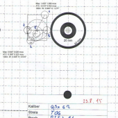 9,3x62 TOG  RS52 61 gr  Lapua NBC  FED GM - OAL 82,5